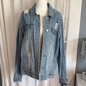 Distressed Blue Denim Jacket